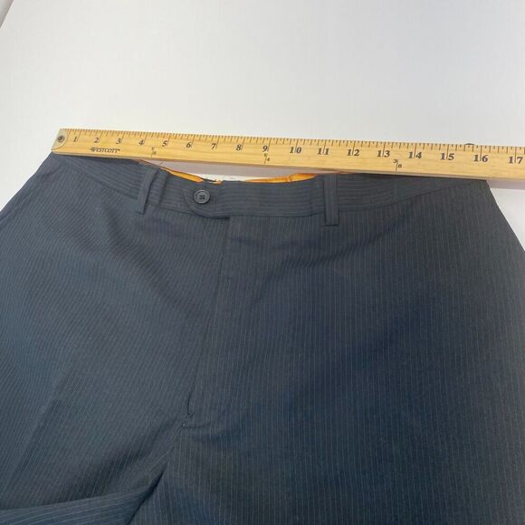 Tzarelli Designed Italy Men’s Wool Dress Pants Size 38R Black - Picture 8 of 16